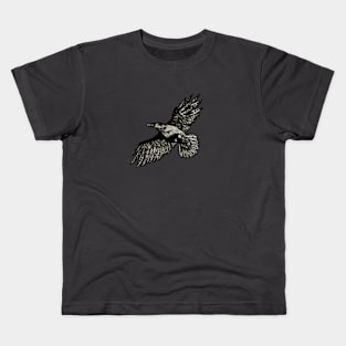 Flying Crow Drawing Kids T-Shirt